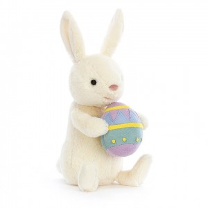 Jellycat Bobbi Bunny with Easter Egg 18 CM X 7 CM, Jellycat USA | GN3185297