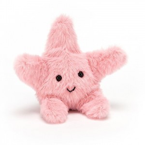 Jellycat Fluffy Starfish 10 CM X 10 CM, Jellycat USA | JF2310698
