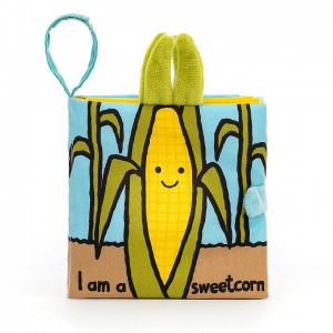 Jellycat Sweetcorn Book 15 CM X 14 CM, Jellycat USA | UB3468709