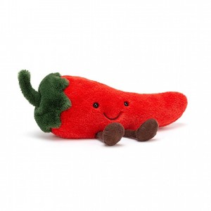 LARGE Jellycat Amuseable Chilli 17 CM X 34 CM, Jellycat USA | TS6951320